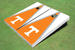 University Of Tennessee Orange And White Matching Triangle Cornhole Boards University Of Tennessee Orange And White Matching Triangle Cornhole Boards