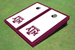 Texas A&M  White Matching Border Cornhole Boards