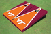 Virginia Tech Orange And Maroon Matching Triangle Cornhole Boards
