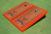 University of Virginia Orange Rosewood Matching Borders Cornhole Boards