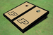 Purdue University Gold Matching Border Cornhole Boards