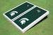 Michigan State University Hunter Matching Border Cornhole Boards Michigan State University Hunter Matching Border Cornhole Boards
