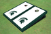 Michigan State University White Matching Border Cornhole Boards Michigan State University White Matching Border Cornhole Boards