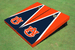 Auburn University Navy And Orange Matching Triangle Cornhole Boards