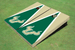 University Of South Florida Green And Gold Matching Triangle Cornhole Boards