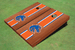 Boise State University Orange Rosewood Matching Long Stripe Cornhole Boards