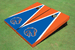 Boise State University Royal And Orange Matching Triangle Cornhole Boards