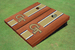 Georgia Tech Gold Rosewood Matching Long Stripe Cornhole Boards