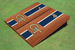 Georgia Tech Navy Rosewood Matching Long Stripe Cornhole Boards