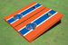 Boise State University Royal And Orange Matching Long Stripe Cornhole Boards