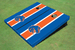 Boise State University Orange And Royal Matching Long Stripe Cornhole Boards