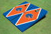 Boise State University Orange And Royal Matching Diamond Cornhole Boards