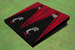 University Of Cincinnati Black And Red Matching Wood Look Triangle Cornhole Boards