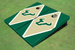 University Of South Florida Gold And Hunter Matching Diamond Cornhole Boards