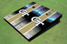 Georgia Tech Field Long Strip Matching Gold Themed Cornhole Boards