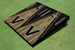 Vanderbilt University Wood Look Gold And Black Matching Triangle Cornhole Boards Vanderbilt University Wood Look Gold And Black Matching Triangle Cornhole Boards
