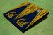 University of California Berkeley Navy And Yellow Matching Wood Look Triangle Cornhole Boards