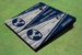 Brigham Young University BYU White And Navy Matching Wood Look Triangle Cornhole Board