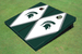 Michigan State University White And Hunter Matching Diamond Cornhole Boards