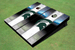 Michigan State University Field Long Strip Matching White Themed Cornhole Boards Michigan State University Field Long Strip Matching White Themed Cornhole Boards