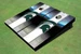 Michigan State University Field Long Strip Matching White Themed Cornhole Boards