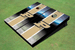 Purdue University Field Long Strip Matching Gold Themed Cornhole Boards