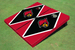 University of Louisville Black And Red Matching Diamond Cornhole Boards