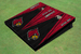 University of Louisville Black and Red Wood Look Triangle Cornhole Boards