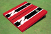 University of Nebraska Black and Red Matching Long Stripe Cornhole Boards
