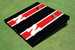University of Nebraska Red and Black Matching Long Stripe Cornhole Boards