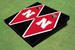 University of Nebraska Red and Black Matching Diamond Cornhole Boards