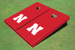 University of Nebraska Red Matching Cornhole Boards