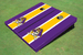 East Carolina University Yellow and Purple Matching Long Stripe Cornhole Boards East Carolina University Yellow and Purple Matching Long Stripe Cornhole Boards