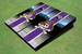 East Carolina University Field Long Strip Matching Purple Themed Cornhole Boards