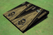 University Of Central Florida "Knightro" Gold And Black Matching Wood Look Triangle Cornhole Boards