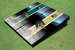 University of Alabama Birmingham Dragon Head Field Stripe Alternating Custom Cornhole Boards