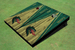University of Alabama Birmingham Dragon Head Wood Look Tri Gold and Green Matching Custom Cornhole Boards