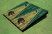 University of Alabama Birmingham Dragon Head Wood Look Tri Gold and Green Matching Custom Cornhole Boards