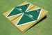 University of Alabama Birmingham UBA Green and Gold Matching Diamond Custom Cornhole Boards