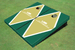 University of Alabama Birmingham UBA Gold and Green Matching Diamond Custom Cornhole Boards