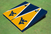 West Virginia University Gold And Navy Matching Triangle Cornhole Boards