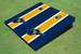 West Virginia University Gold And Navy Matching Long Stripe Cornhole Boards