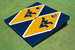 West Virginia University Gold And Navy Matching Diamond Cornhole Boards