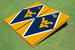 West Virginia University Navy And Gold Matching Diamond Cornhole Boards West Virginia University Navy And Gold Matching Diamond Cornhole Boards