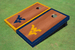 West Virginia University Rosewood Alternating Border Cornhole Boards