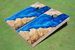 Custom Corn Hole River Table Look Blue 1 Graphic Cornhole Boards