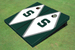 Michigan State University "S" White And Hunter Matching Diamond Cornhole Boards
