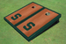 Michigan State University "S" Hunter Rosewood Matching Border Cornhole Boards