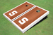 Michigan State University "S" White Rosewood Matching Borders Cornhole Boards