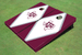 Texas A&M "State Outline" White and Maroon Matching Diamond Cornhole Boards